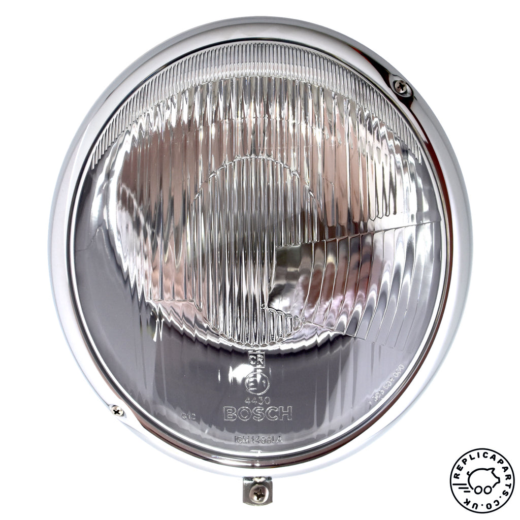 Porsche 356 Headlight Assembly Bosch Lens LHD Replaces 64463110101