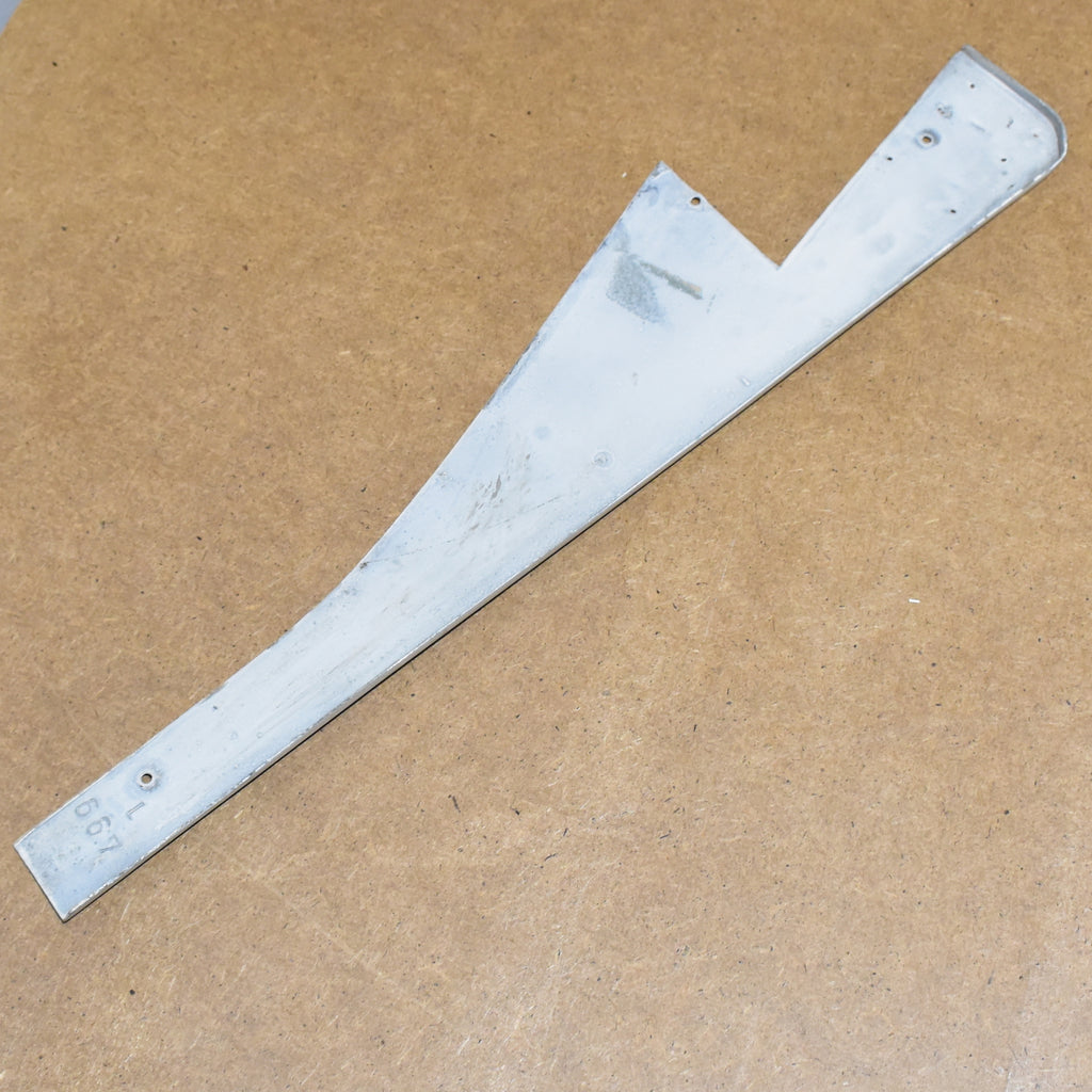 Porsche 356 Door Hinge Cover Plate Left White 64453133100 Used Genuine