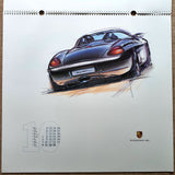 Porsche Calendar STYLE 1992 Official Genuine Original in box