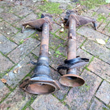 Porsche 356 Late A B Rear Axle Tube with Flange Pair Genuine Original