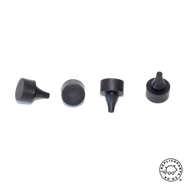 Porsche 356 A T2 Reutter engine cover buffer stop SET Black Replaces 35652182 Rare
