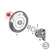 Porsche 356 All 912 1950-1969 Flywheel Gland Nut Replaces 61610202501 ReplicaParts.co.uk