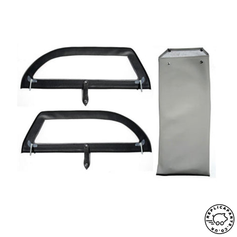 Porsche 356 Speedster Side Curtain Set with storage bag Replaces 64453100100 ReplicaParts.co.uk
