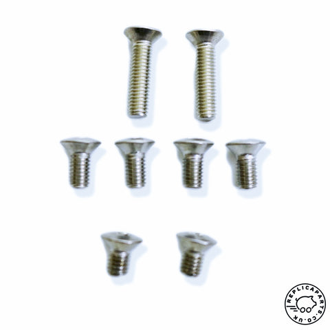 Porsche 356 Speedster Windshield frame stainless screw set 64454104000 ReplicaParts.co.uk