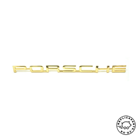 Porsche 356 B T6 C 1962-1965 Gold Plated Porsche Emblem 200mm 64455930106 ReplicaParts.co.uk