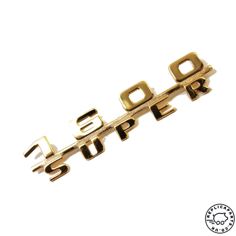 Porsche 356 A "1600 Super" Emblem Gold Genuine Replaces 64455931101 ReplicaParts.co.uk