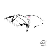 Porsche 356 A T2 B C Convertible Top Frame Bow Hold Down x2 Replaces 64456175200