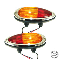 Porsche 356 A T2 B C Teardrop Taillight Assembly Euro Pair Replaces 64463140301 ReplicaParts.co.uk