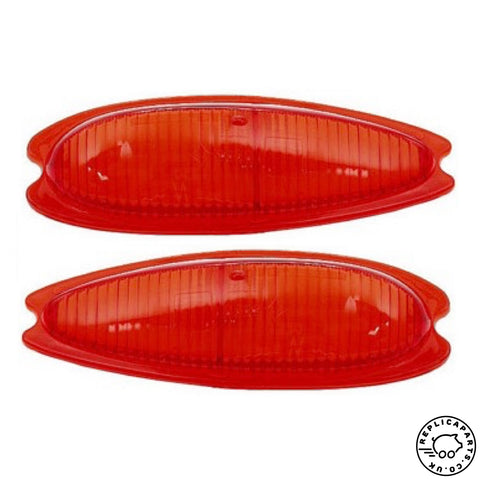 Porsche 356 A B C Teardrop Taillight Lens US Left & Right 64463142100 64463142200 ReplicaParts.co.uk