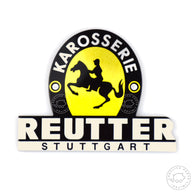 Porsche 356 Reutter badge emblem Replaces 64472320000 - ReplicaParts.co.uk