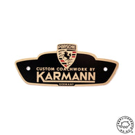 Porsche 356 Karmann Coach Builder Badge Replaces 64472300800 ReplicaParts.co.uk