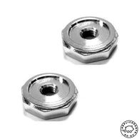 Porsche 356 B C Chrome Locking Nut for Rear Reflector x2 Replaces 64473151505 ReplicaParts.co.uk