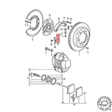 Porsche 356 A B C 911 912 Emergency Brake Shoe Compression Spring 90135295310 ReplicaParts.co.uk