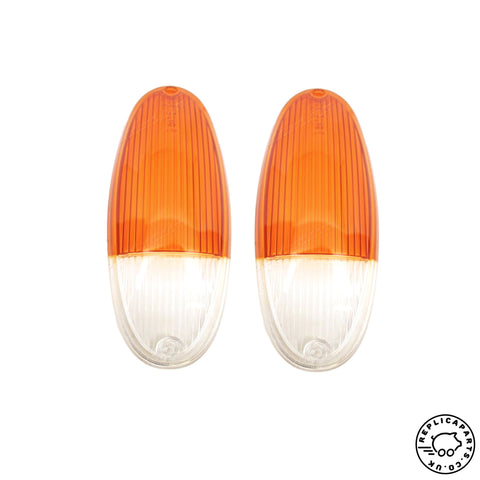Porsche 914 Turn Signal Indicator Lens Euro Amber L or R x2 Replaces 91463193710 ReplicaParts.co.uk