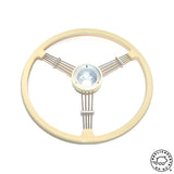 Porsche 356 Speedster Flat 4 Banjo Steering Wheel Horn Button Ivory