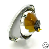 Porsche 356 Headlight Assembly Bosch Lens LHD Yellow Replaces 64463110101
