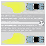 Porsche 911 73-86 964 Headlight Lens LHD H4 Yellow Replaces Bosch 91163192702