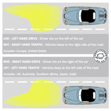 Mercedes W113 230 250 280 SL Pagoda Headlight Bosch LHD SET YELLOW 1305630067