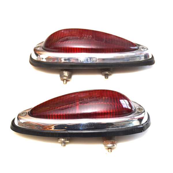 Porsche 356 ABC Teardrop Taillight Assemblies US SWF K3260 100% Genuine Original