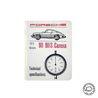 Porsche 911 S Carrera 1974 Technical Specifications Booklet WKD422121 ReplicaParts.co.uk
