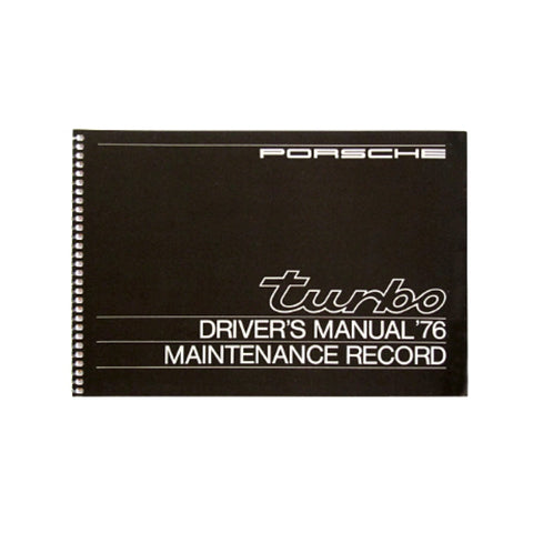 Porsche 911 Turbo 1976 Owner's Driver's Manual WKD467020